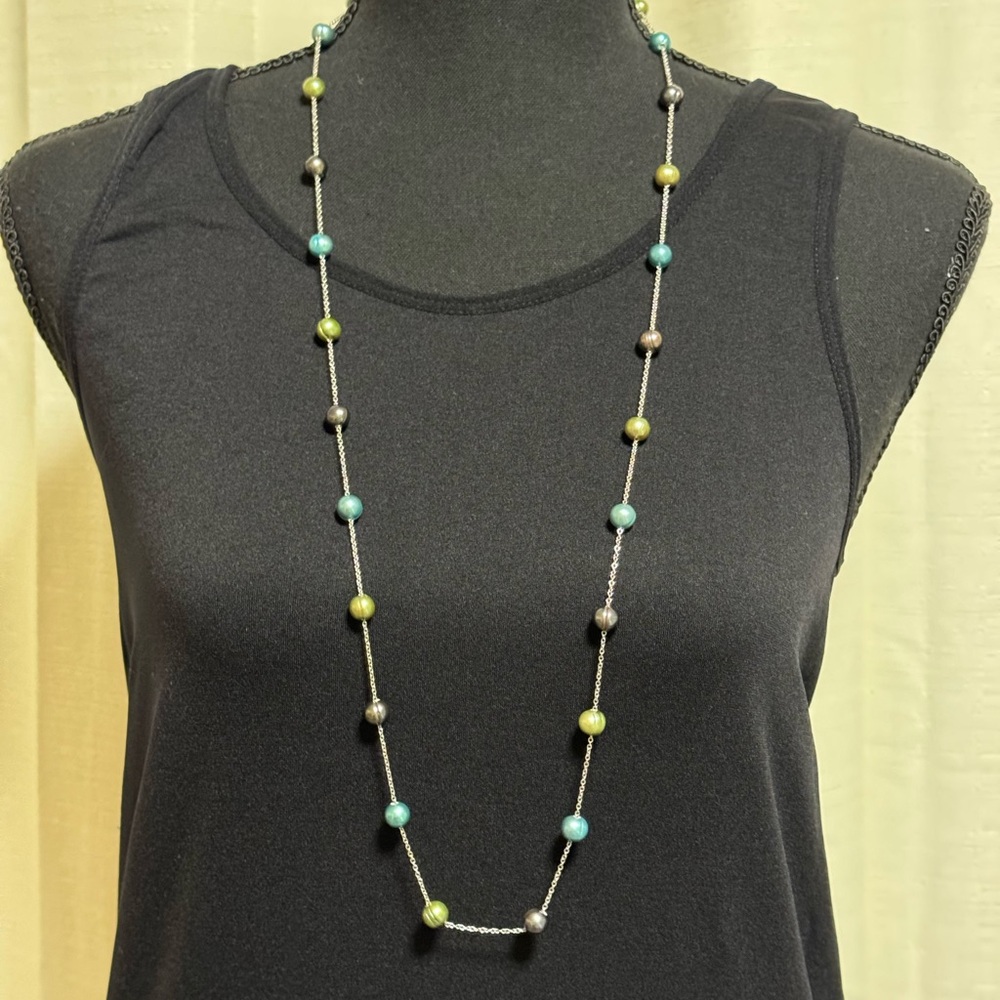 Vintage Mandarin Fresh Water Cultured Pearls Necklace and Earrings